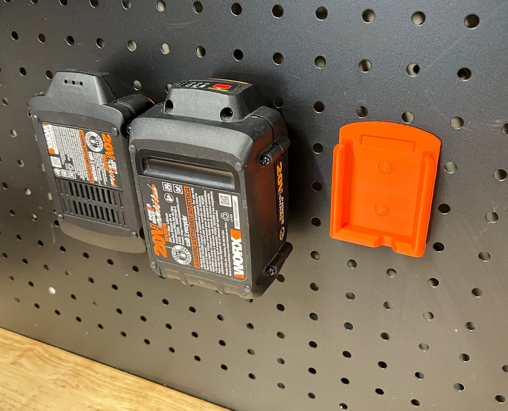 3 Pack - Worx Battery Holder (20v, Storage, Organizer, Work Shop)