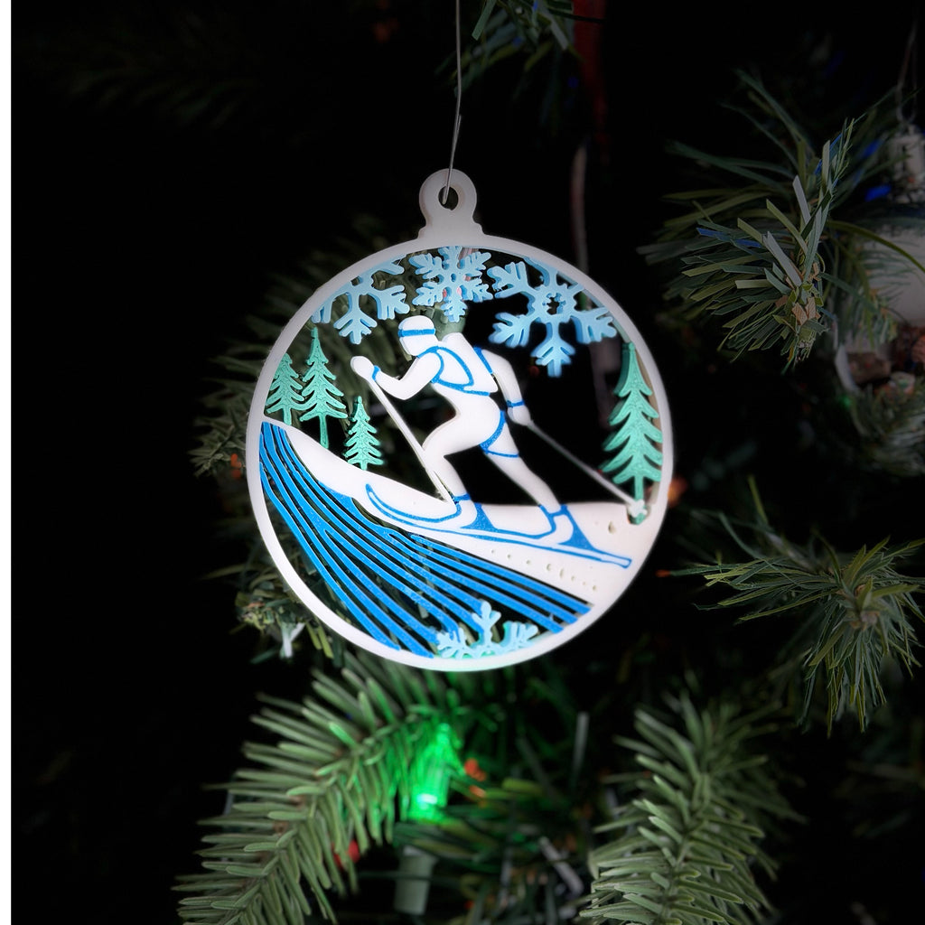 Cross Country Ski Ornament