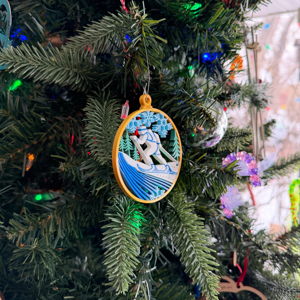 Cross Country Ski Ornament